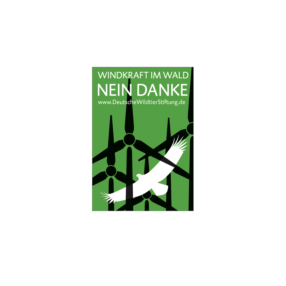 Ansicht Aufkleber Keine Windkraft im Wald Aufkleber Keine Windkraft im Wald